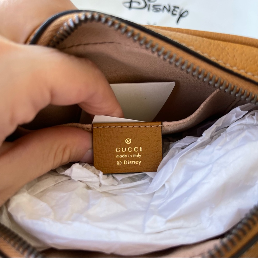 NEW Disney x Gucci Monogram Mickey Canvas Crossbody Shoulder Handbag  Brown Bag - Picture 7 of 11